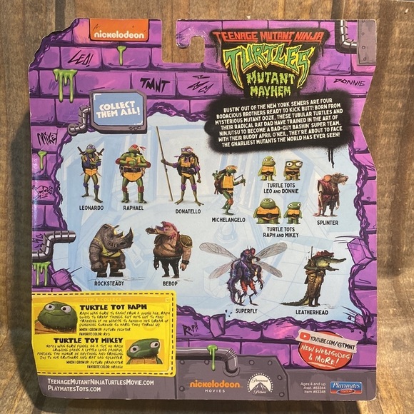 Ninja Turtle Tots TMNT new in box Ralph & Mikey Figurines Mutant Mayhem Toys - Picture 2 of 5